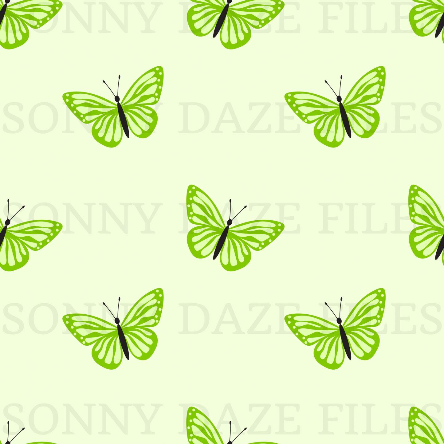 Green butterfly patchwork and butterfly cord (Copy)