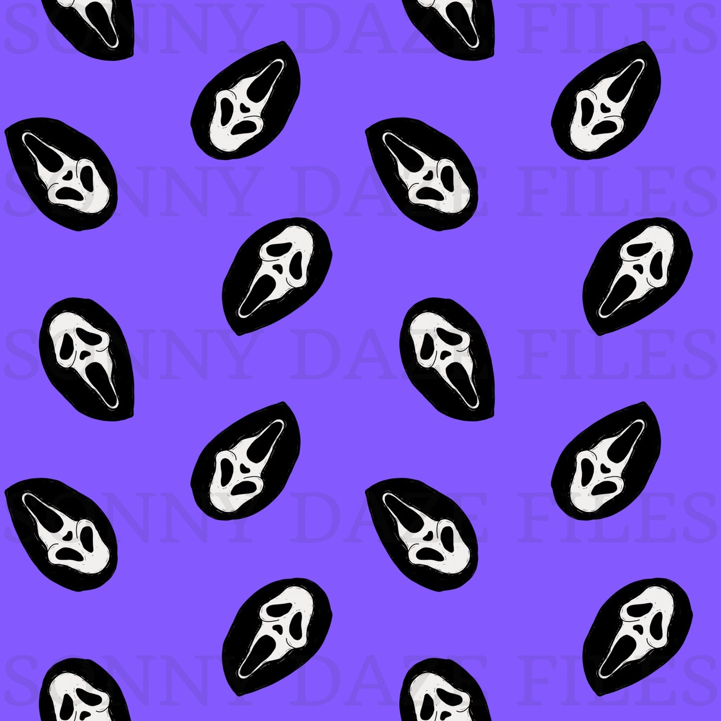 Purple Horror ghost and cords
