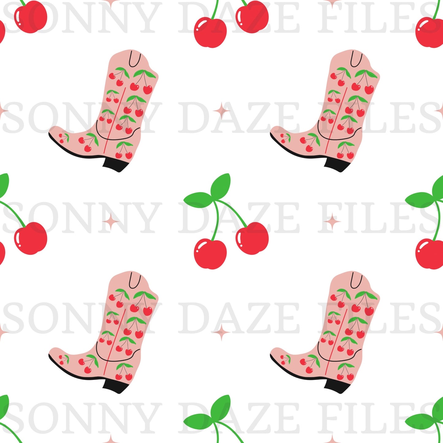 Cherry cowgirl boots