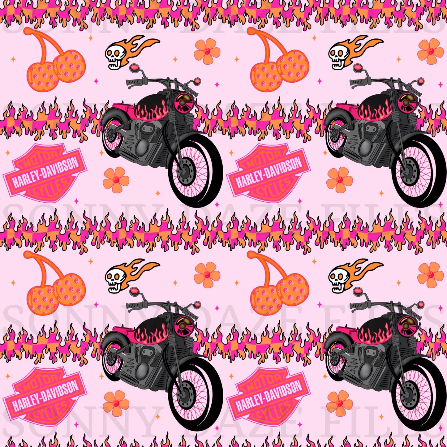 Motorcycle pink