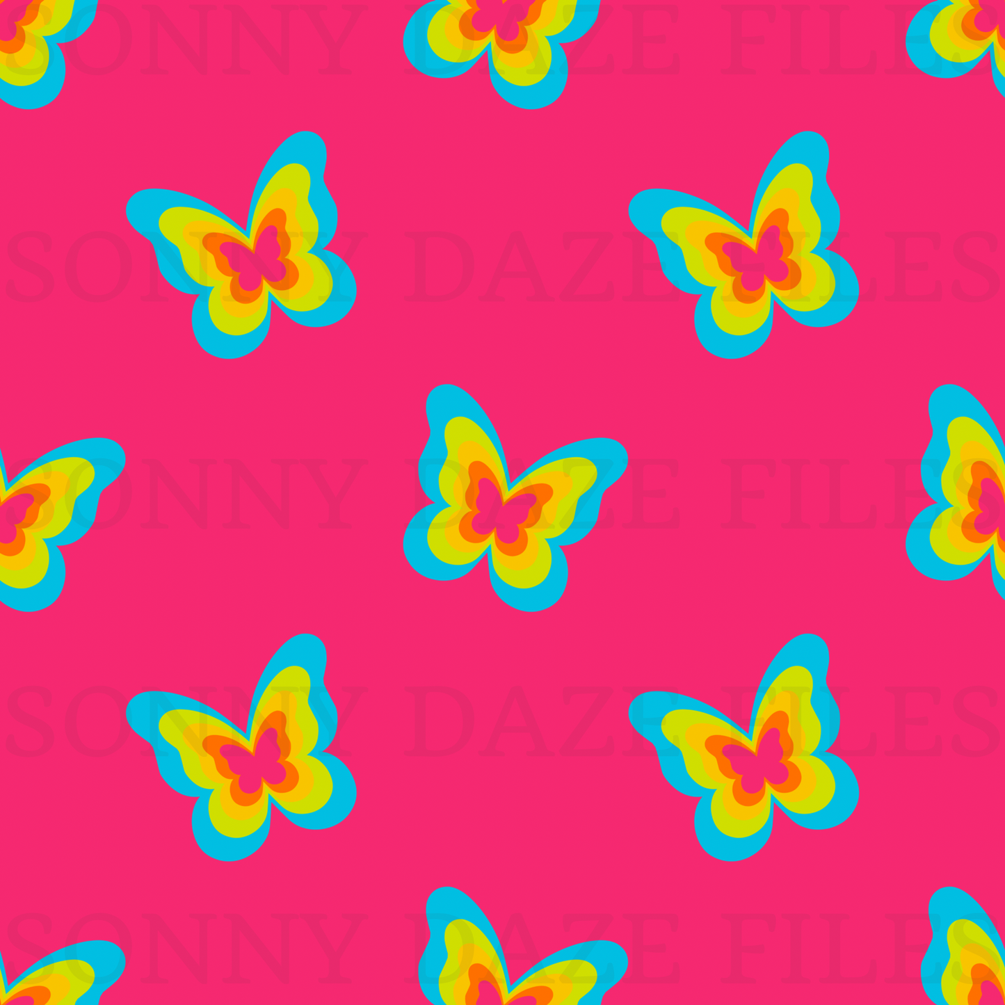 Rainbow butterflies