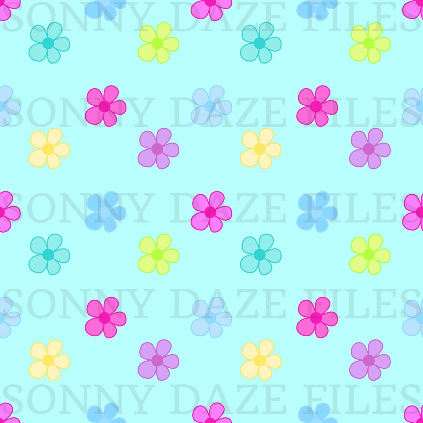 Simple bright flowers