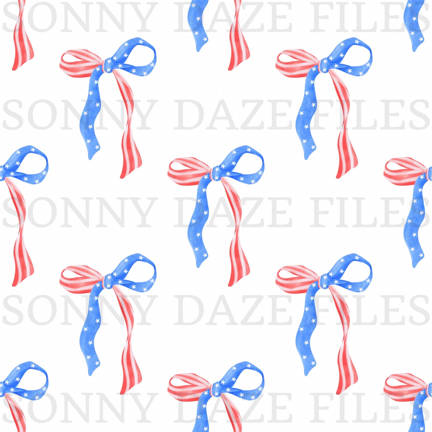 American flag bows