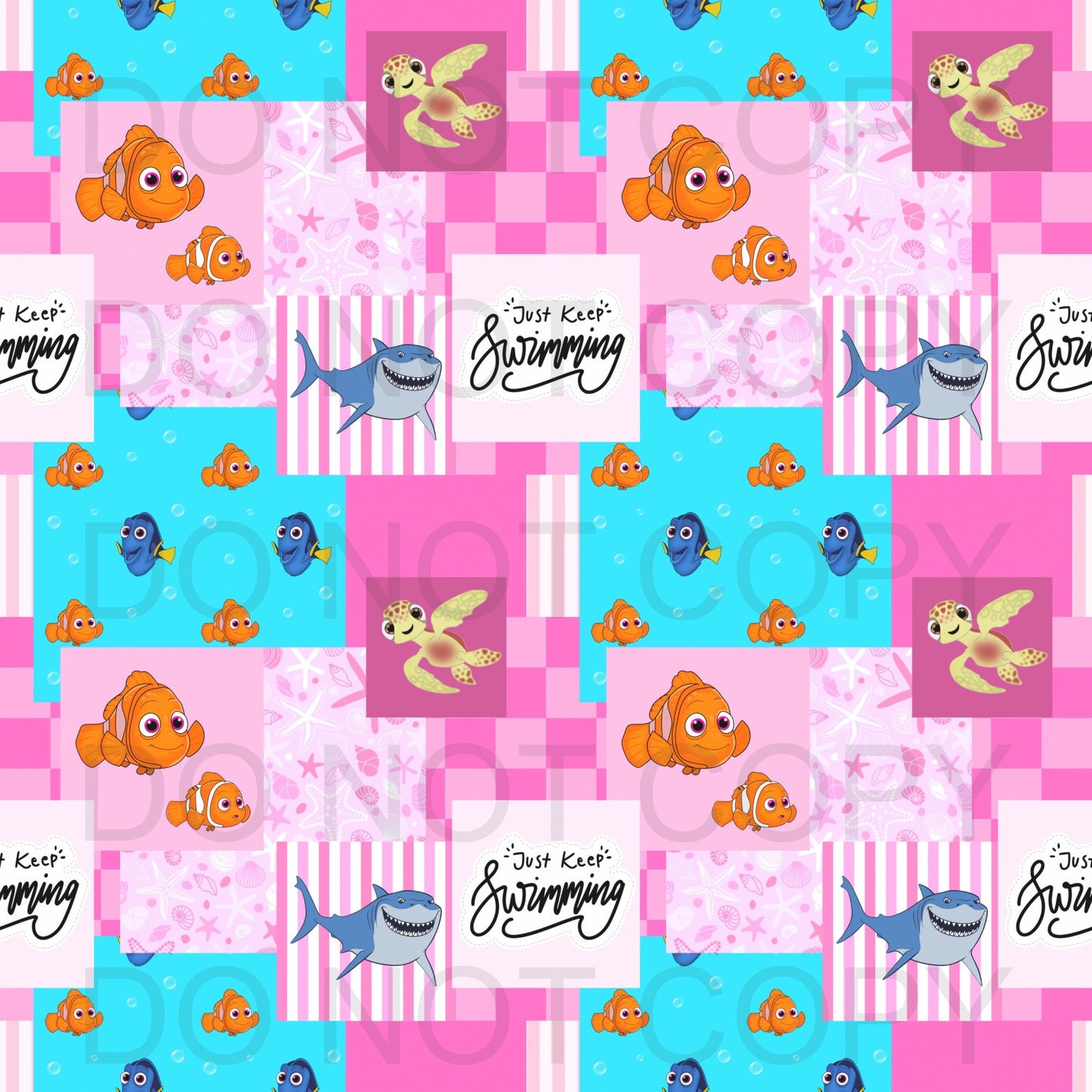 Fish friends patchwork