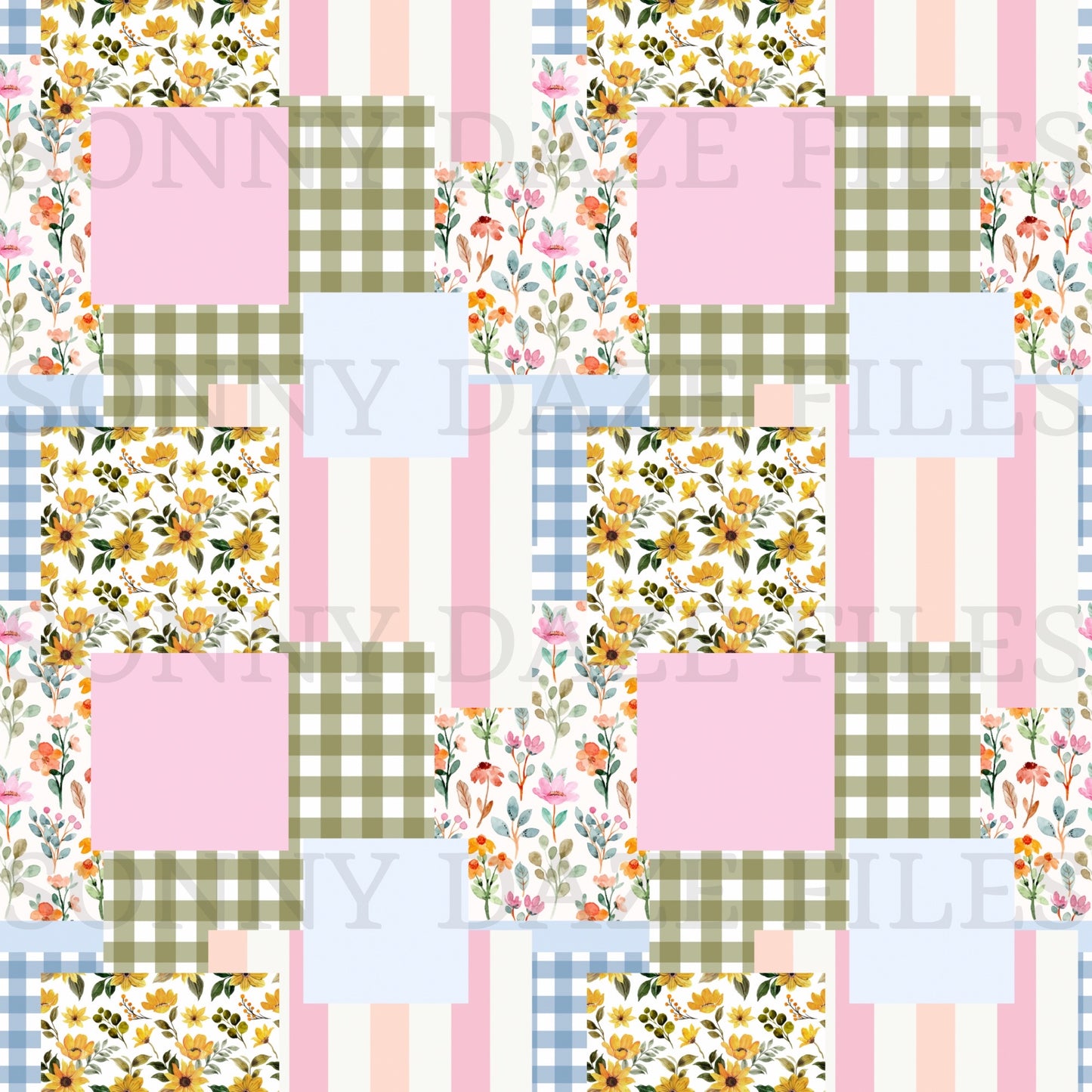 Floral patchwork