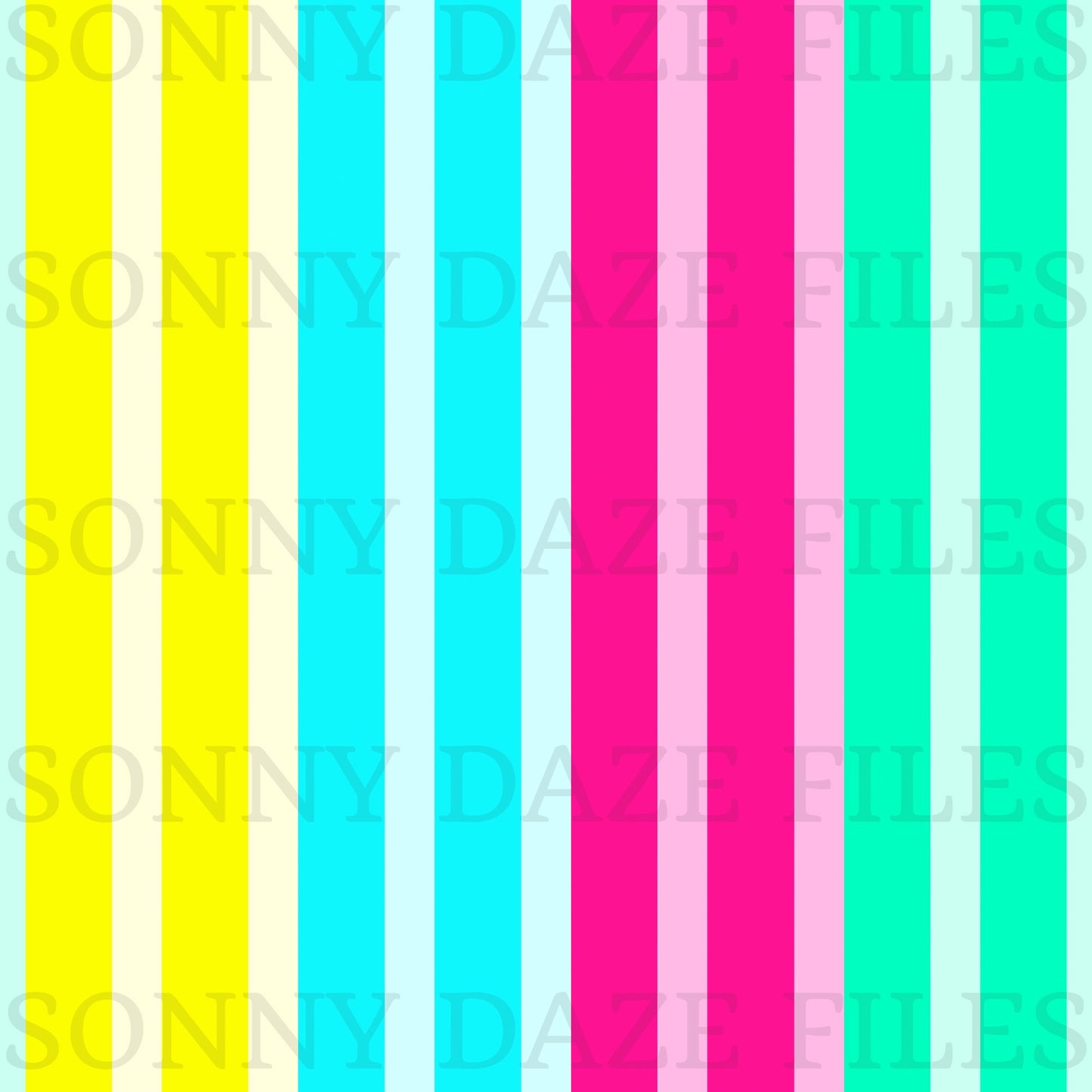 Floral rainbow stripes