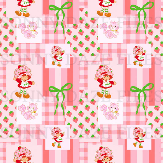 Strawberry girl patchwork