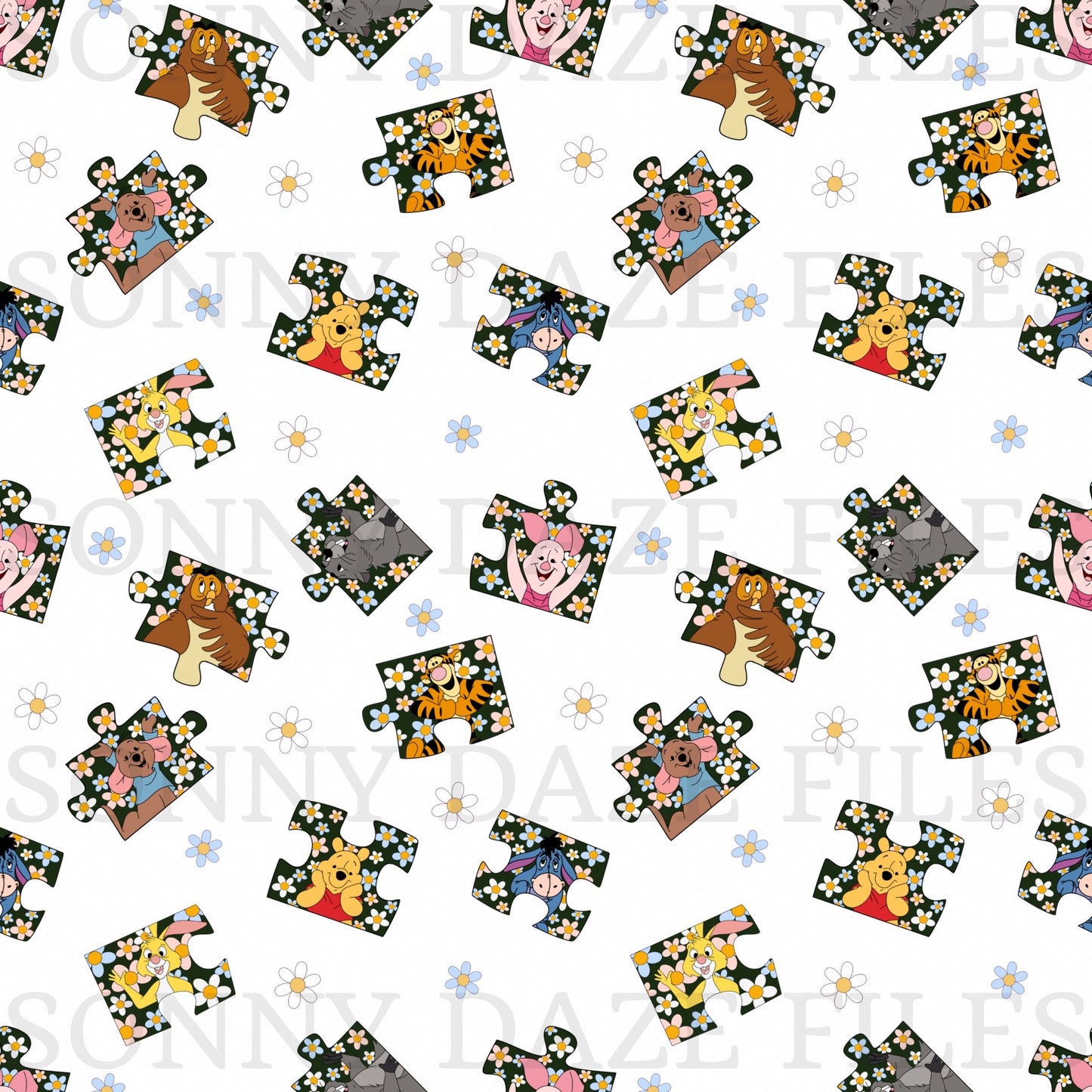 Yellow bear and friends puzzle