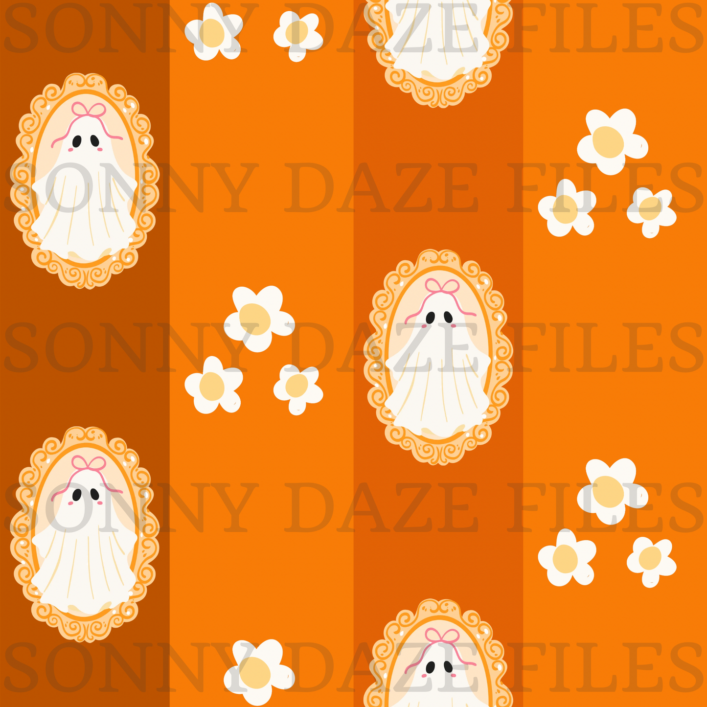 Girly ghost frame stripes