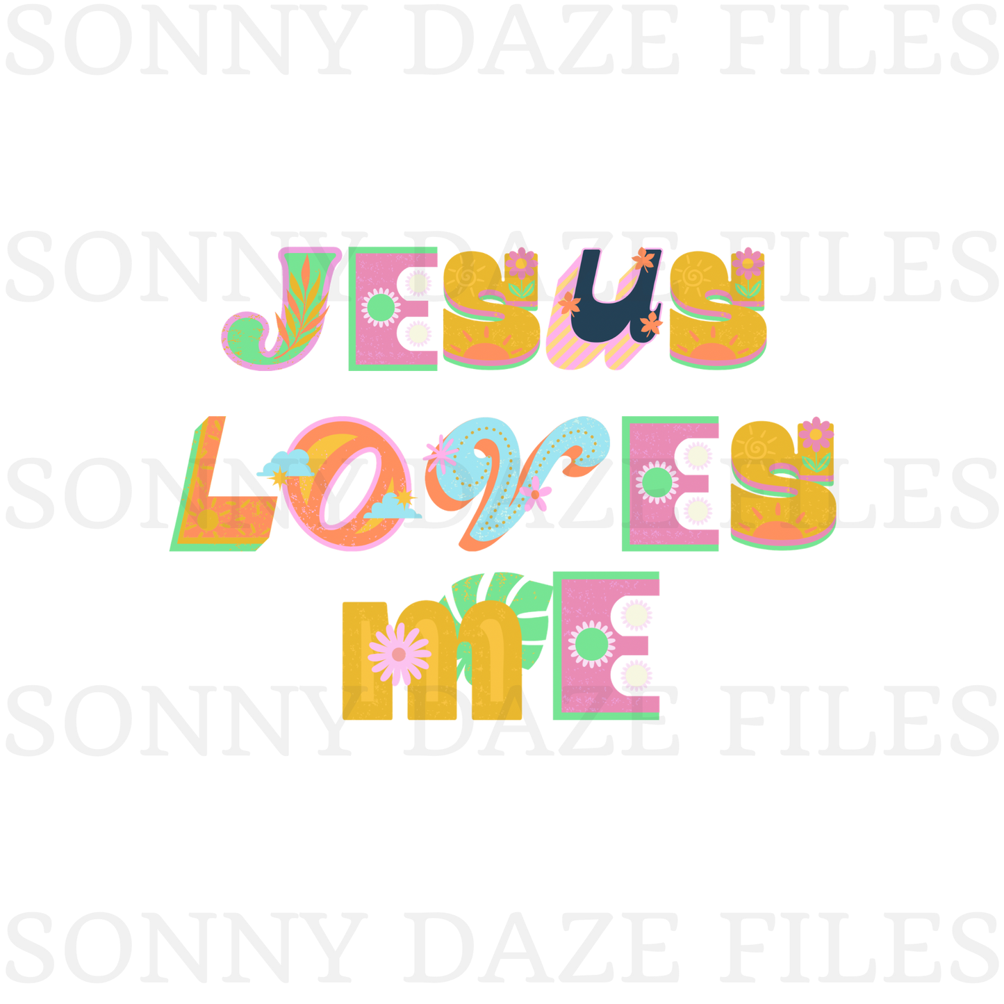 Jesus loves me PNG