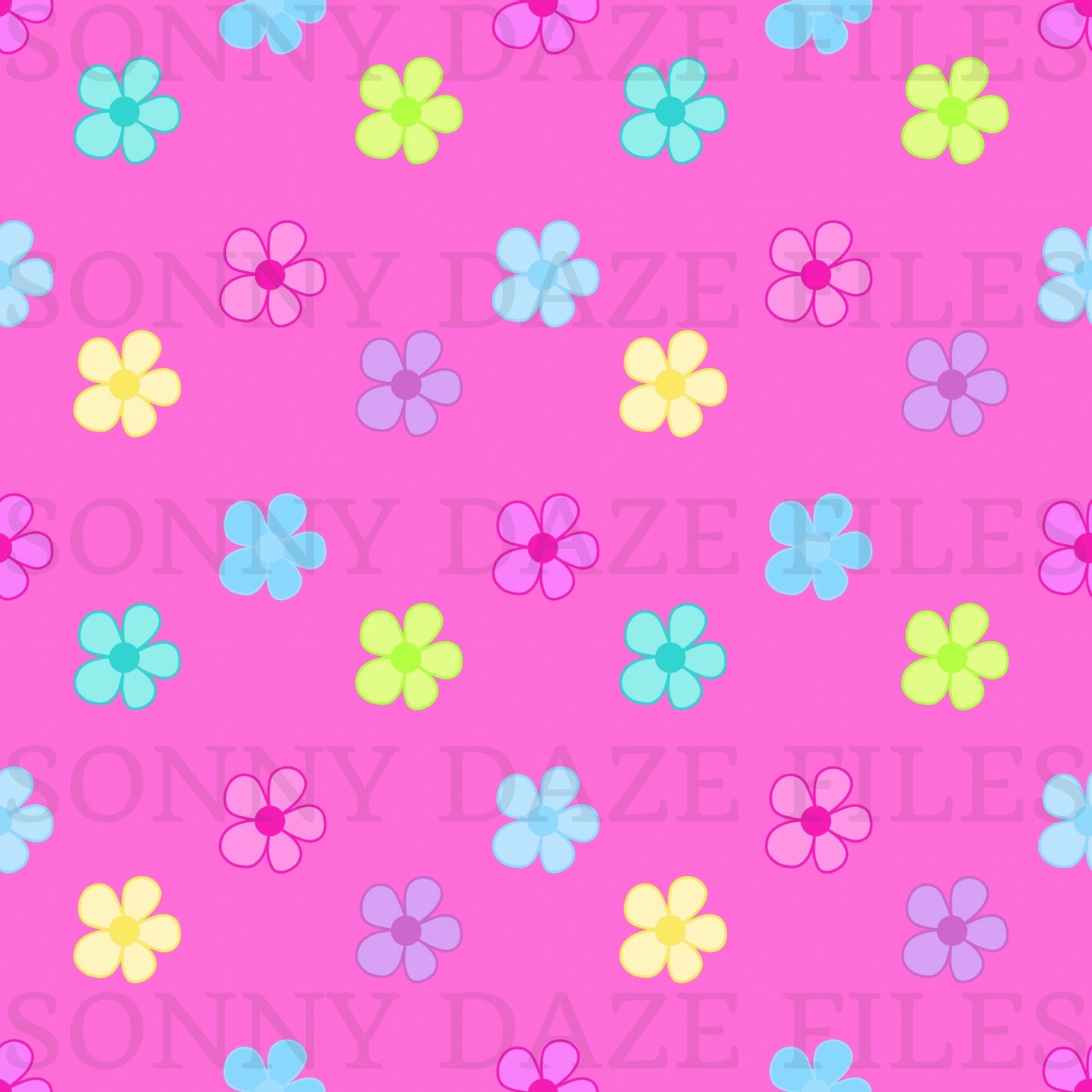 Simple bright flowers