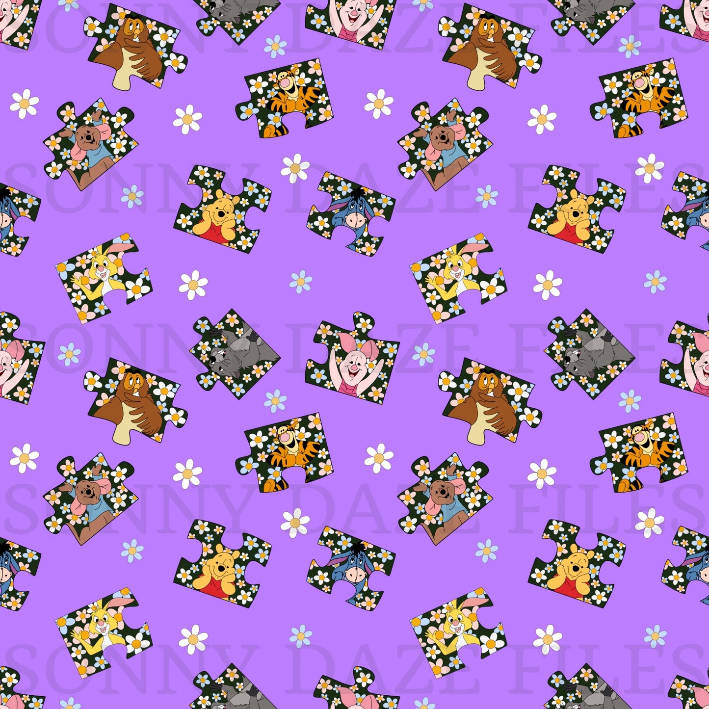 Yellow bear and friends puzzle