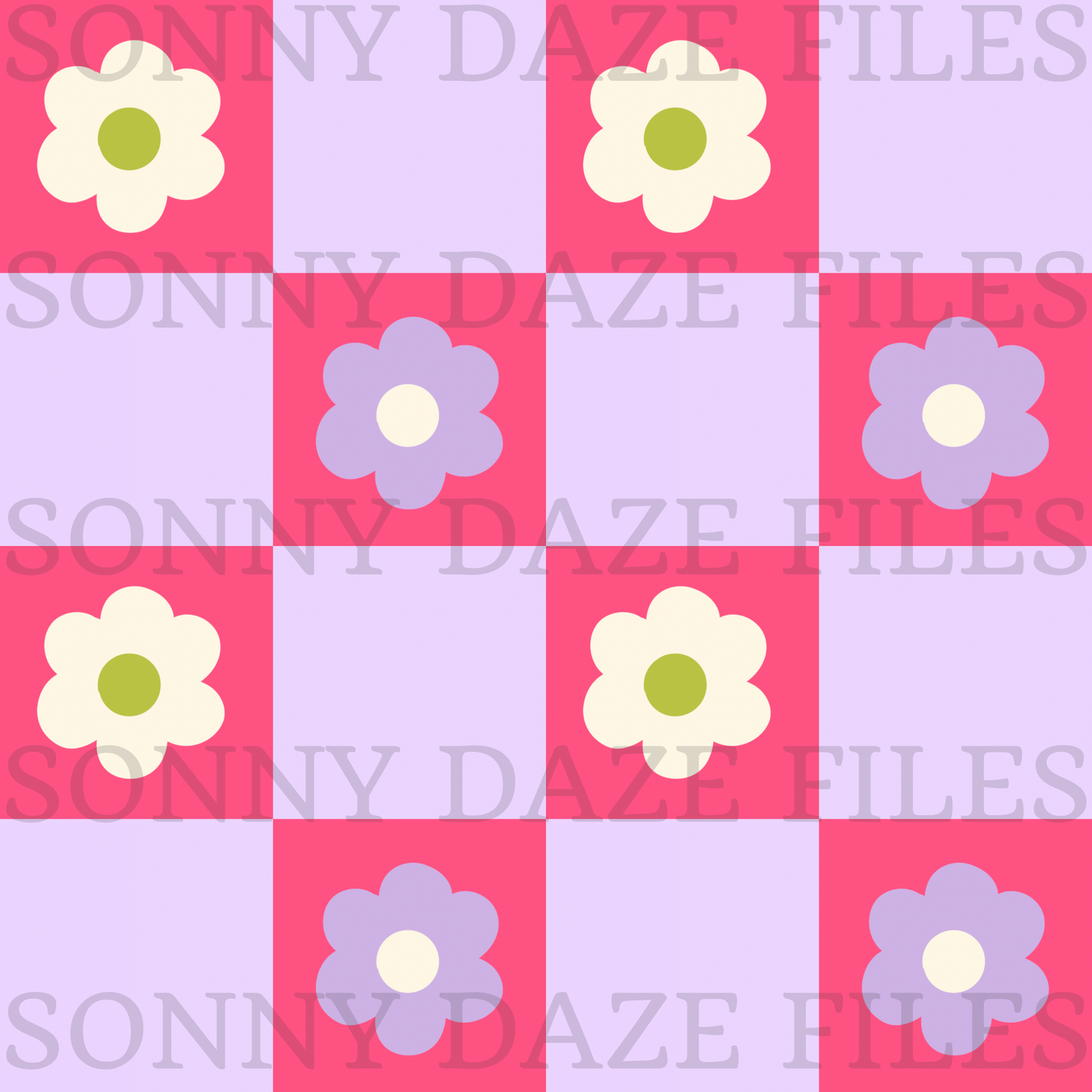 Flower checkered