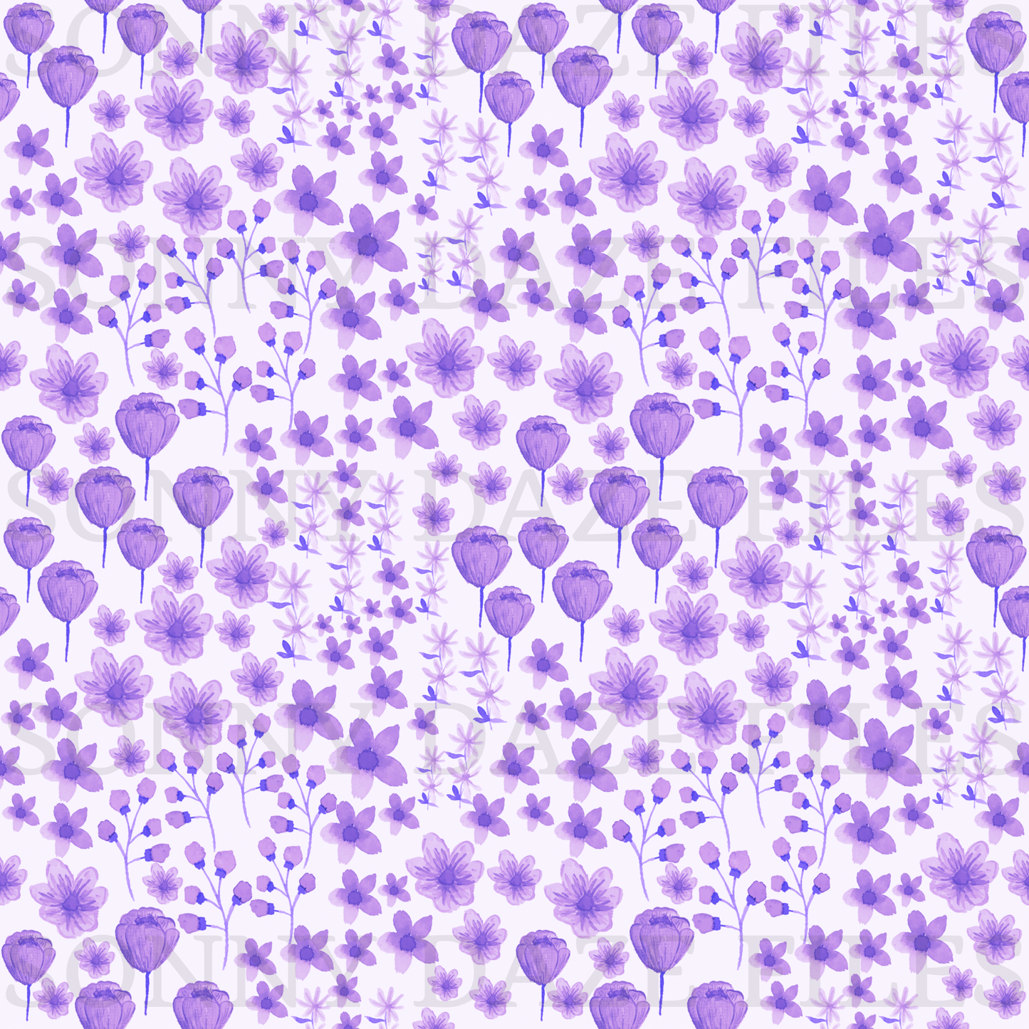 Dainty purple floral