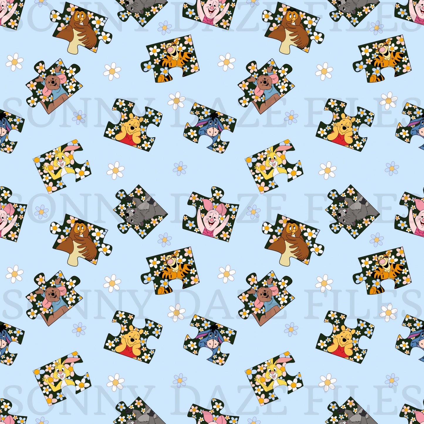 Yellow bear and friends puzzle