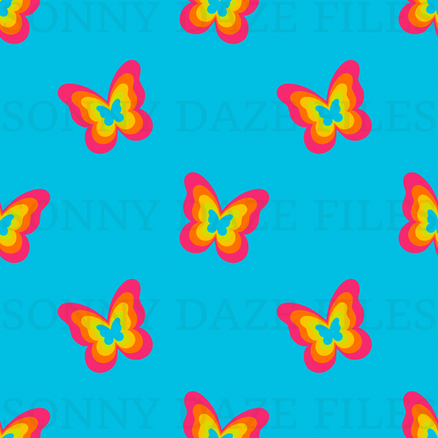 Rainbow butterflies