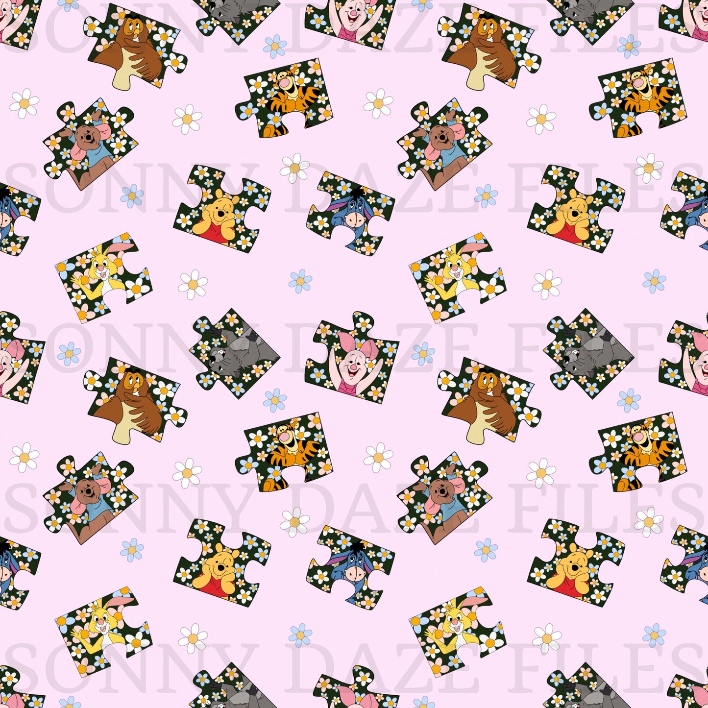 Yellow bear and friends puzzle