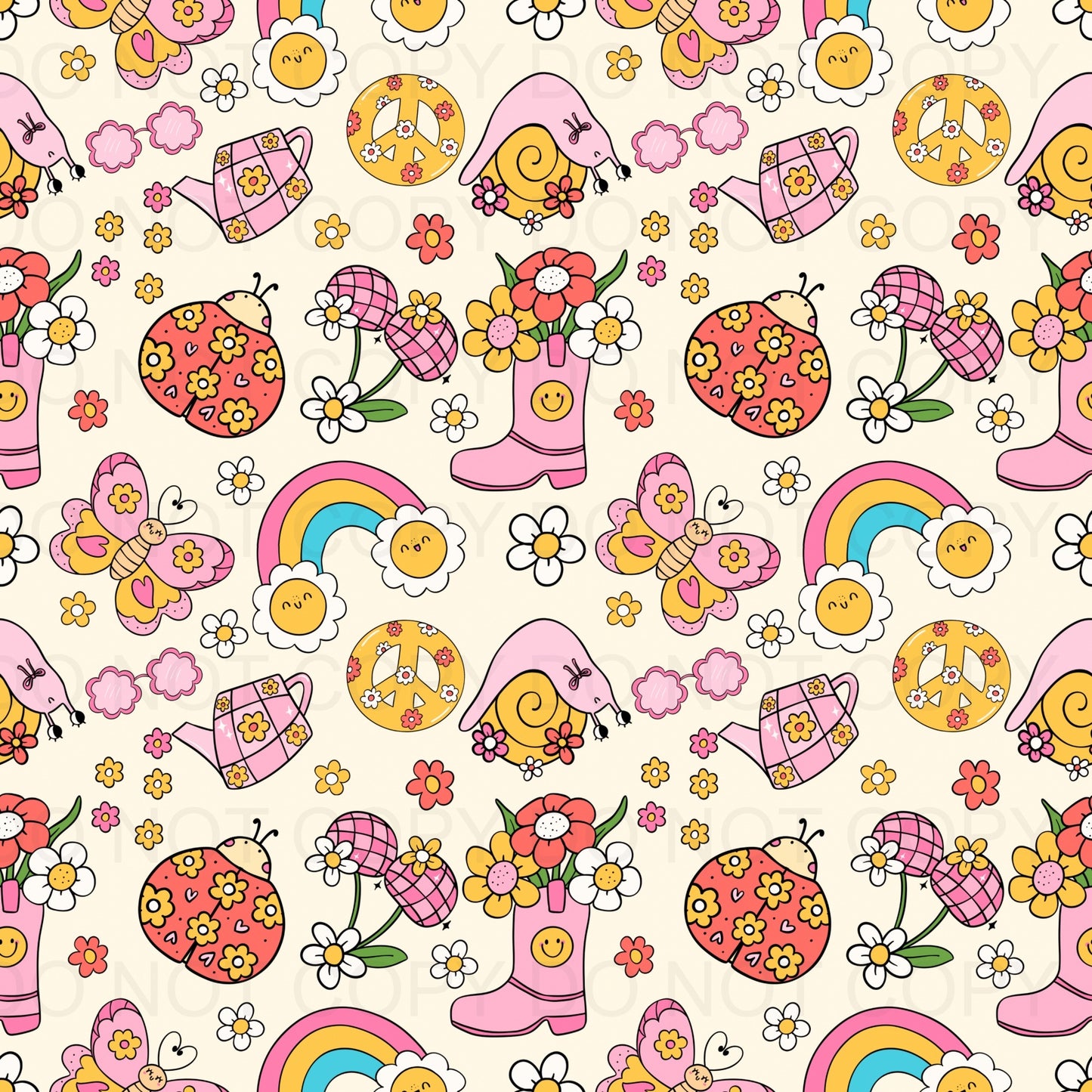 Retro girly spring