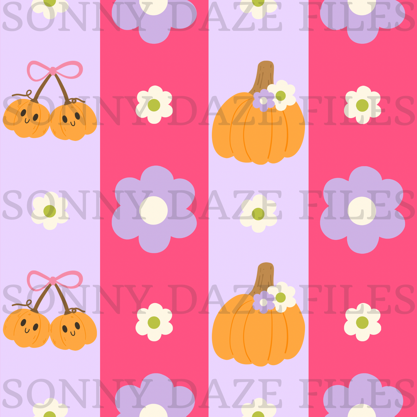 Girly halloween stripes