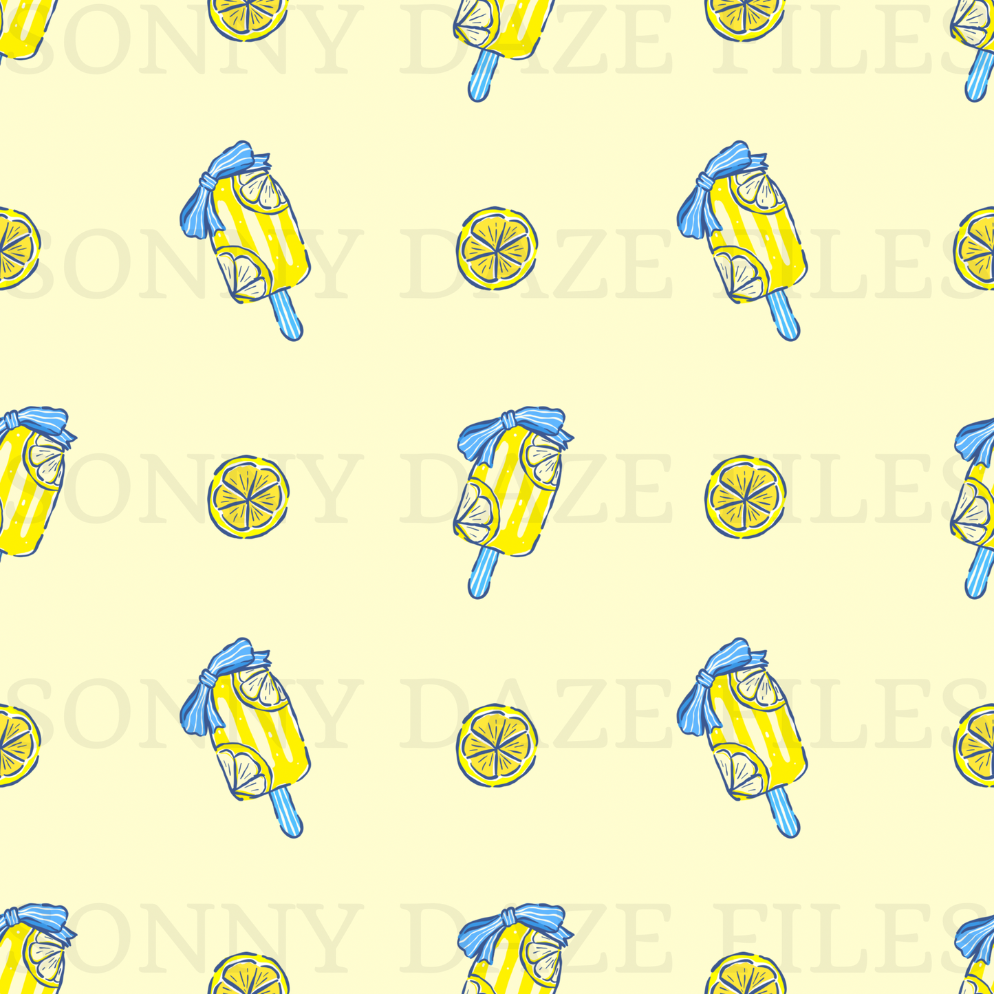 Lemon ice pop