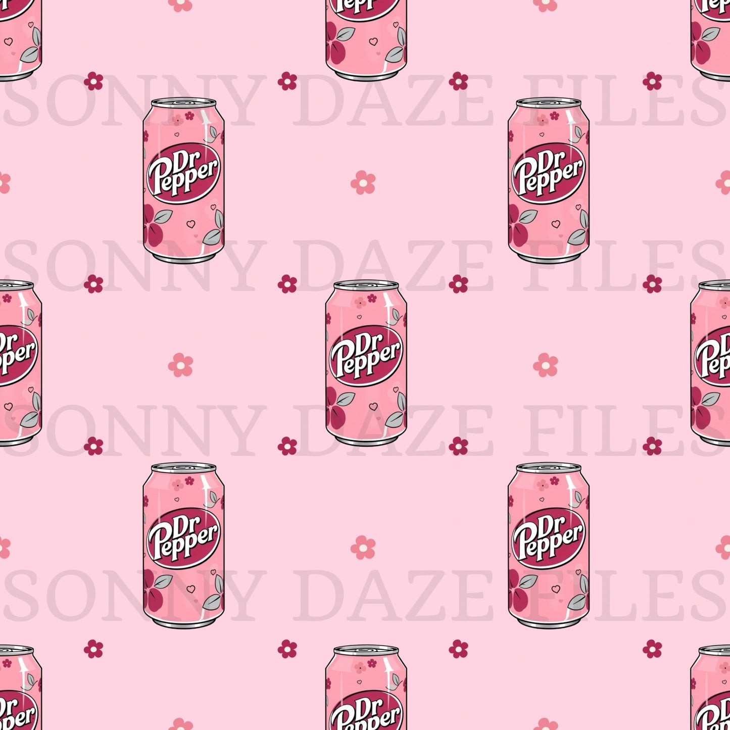 Soda with flowers