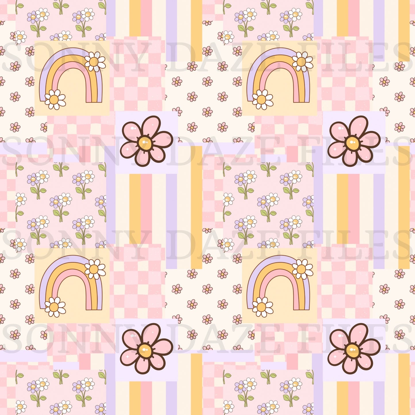 Rainbow patchwork