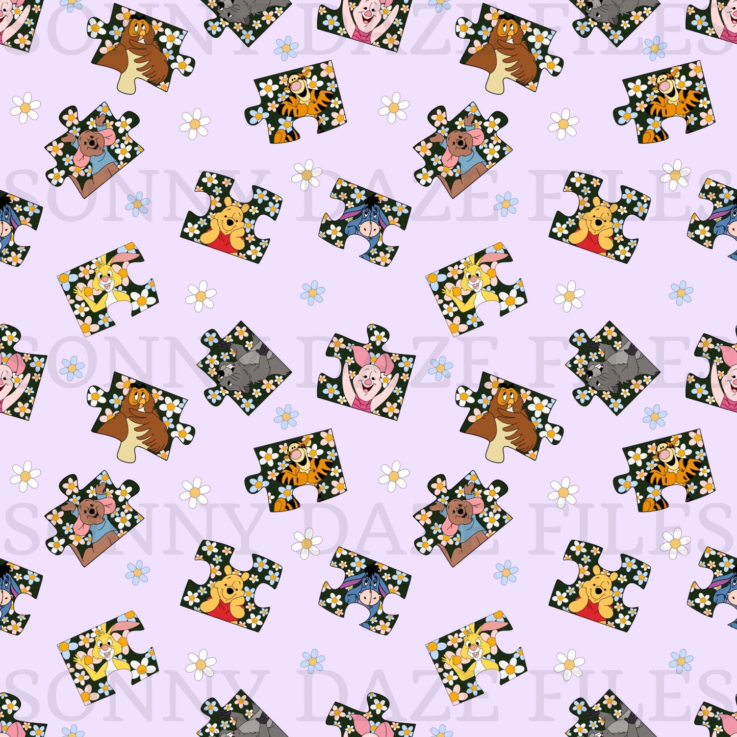 Yellow bear and friends puzzle