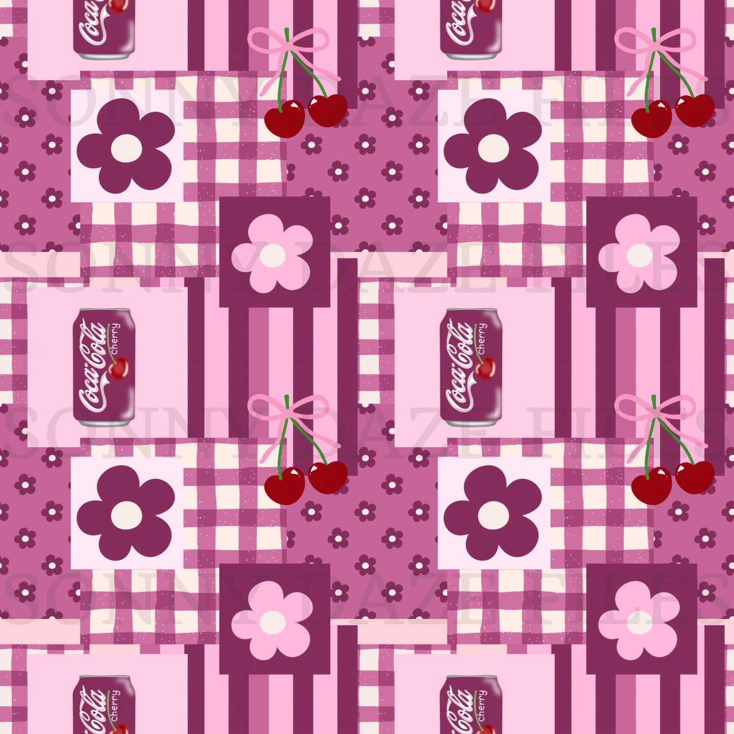 Cherry soda patchwork
