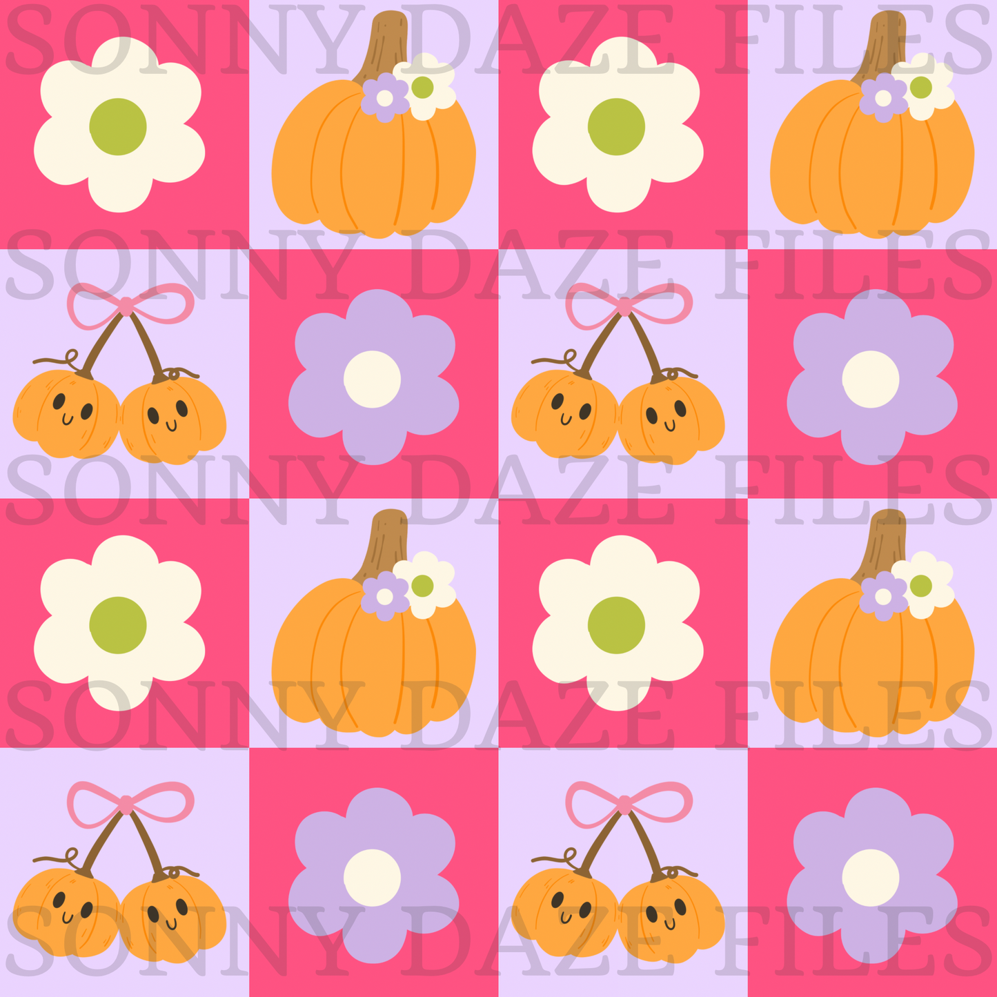 Girly halloween checkered