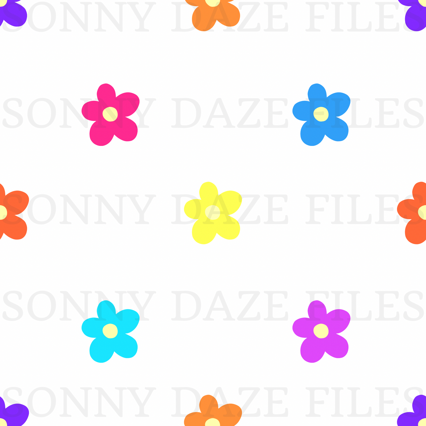 Neon flowers