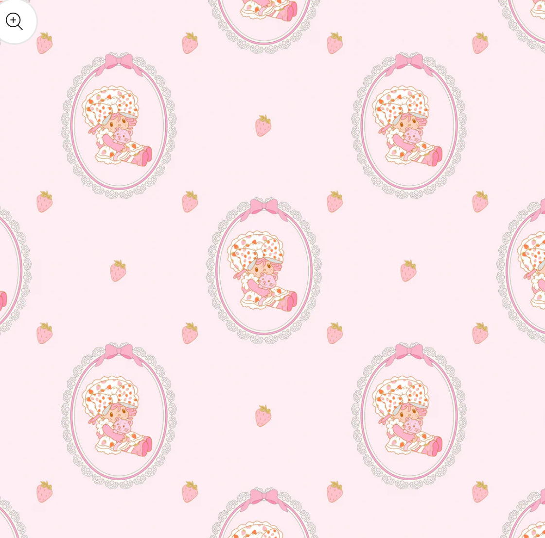 Vintage strawberry girl portrait