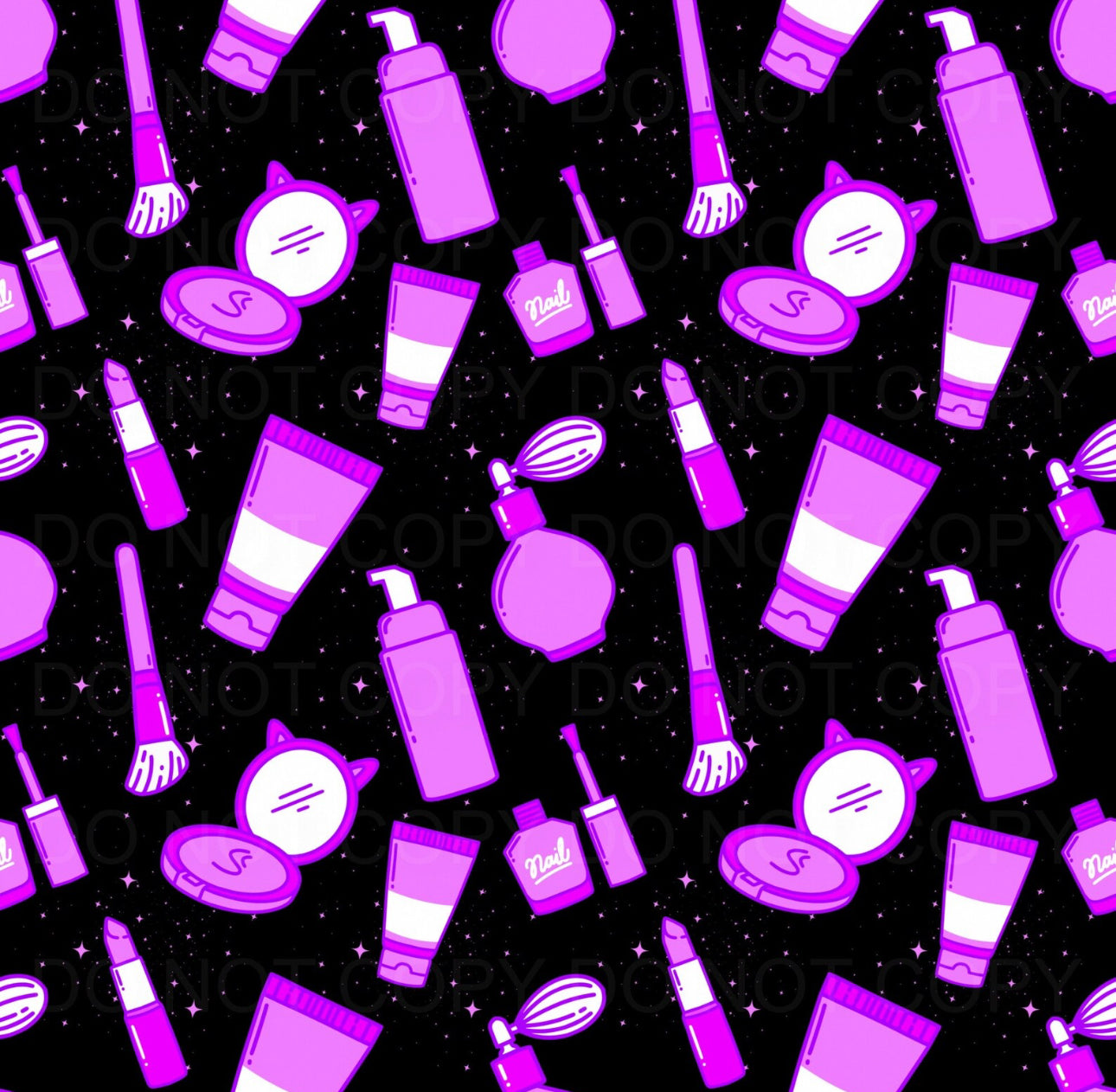 Purple makeup