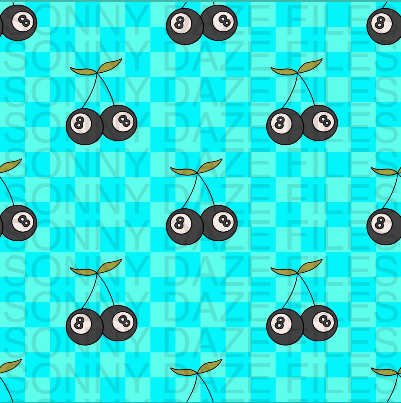 Yin yang checkered cherries BUNDLE