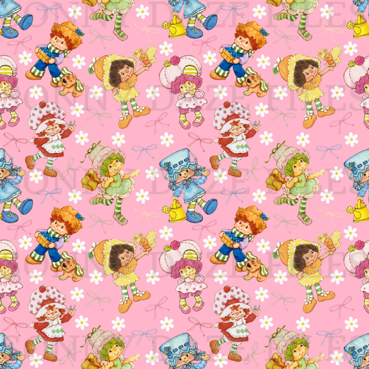 Strawberry girl and friends