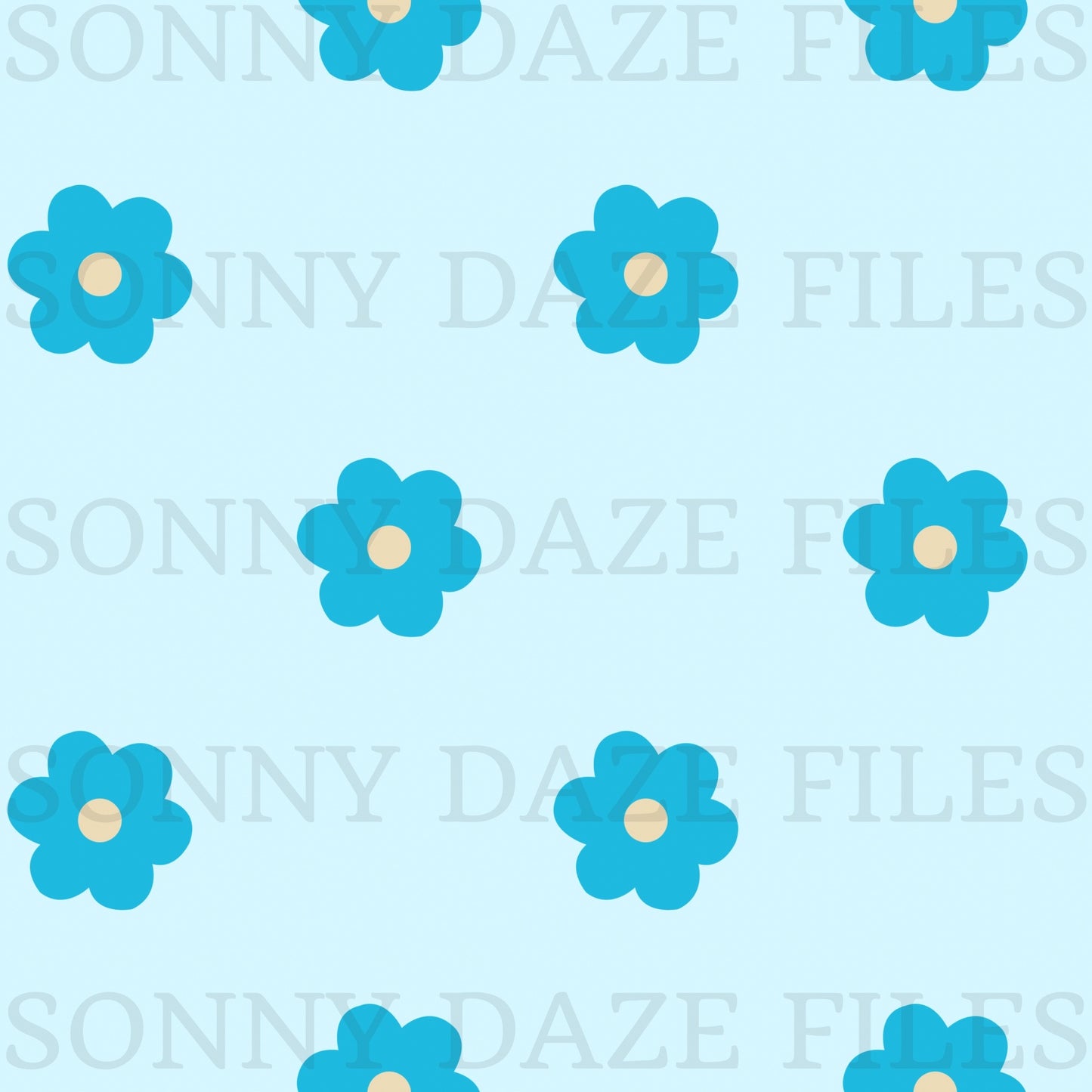 Blue Flowers and coords