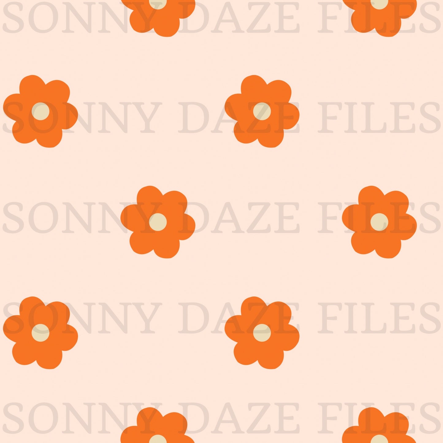 Orange flowers and coords
