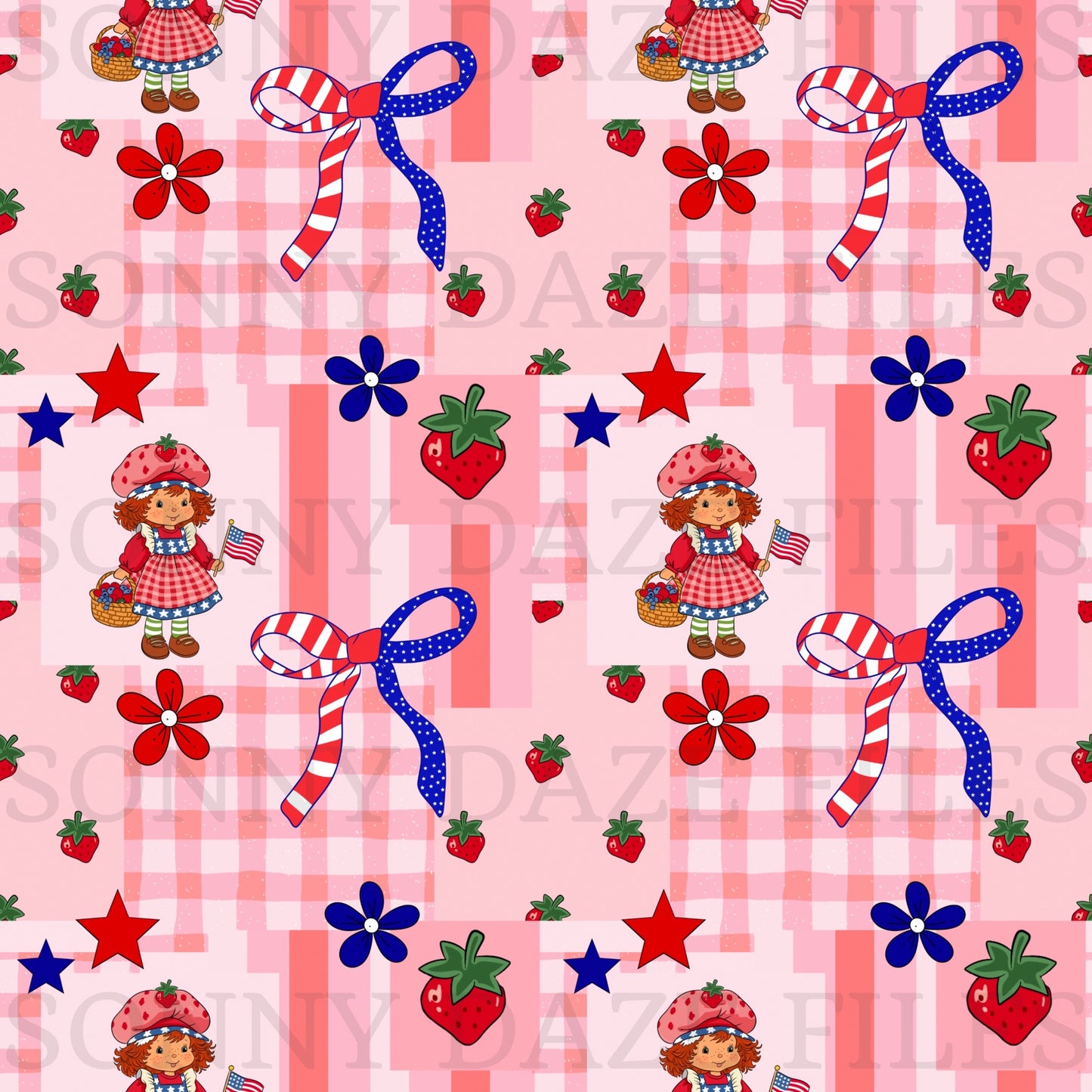 Strawberry girl foj patchwork