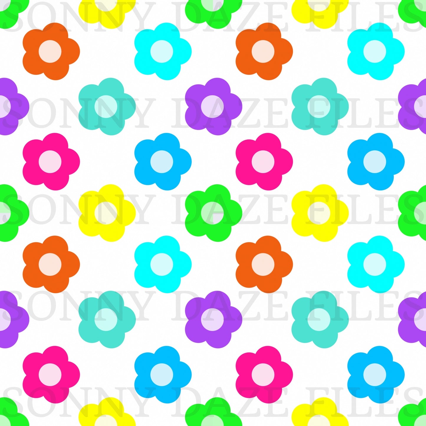 Rainbow floral Patchwork