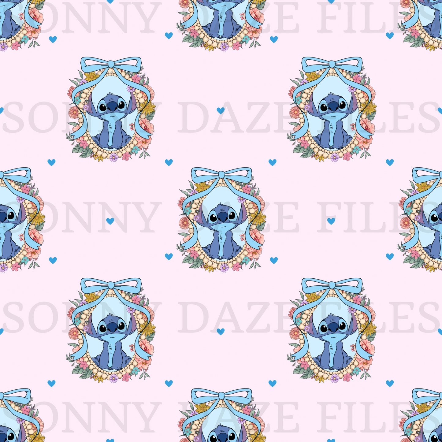 Blue alien coquette portrait