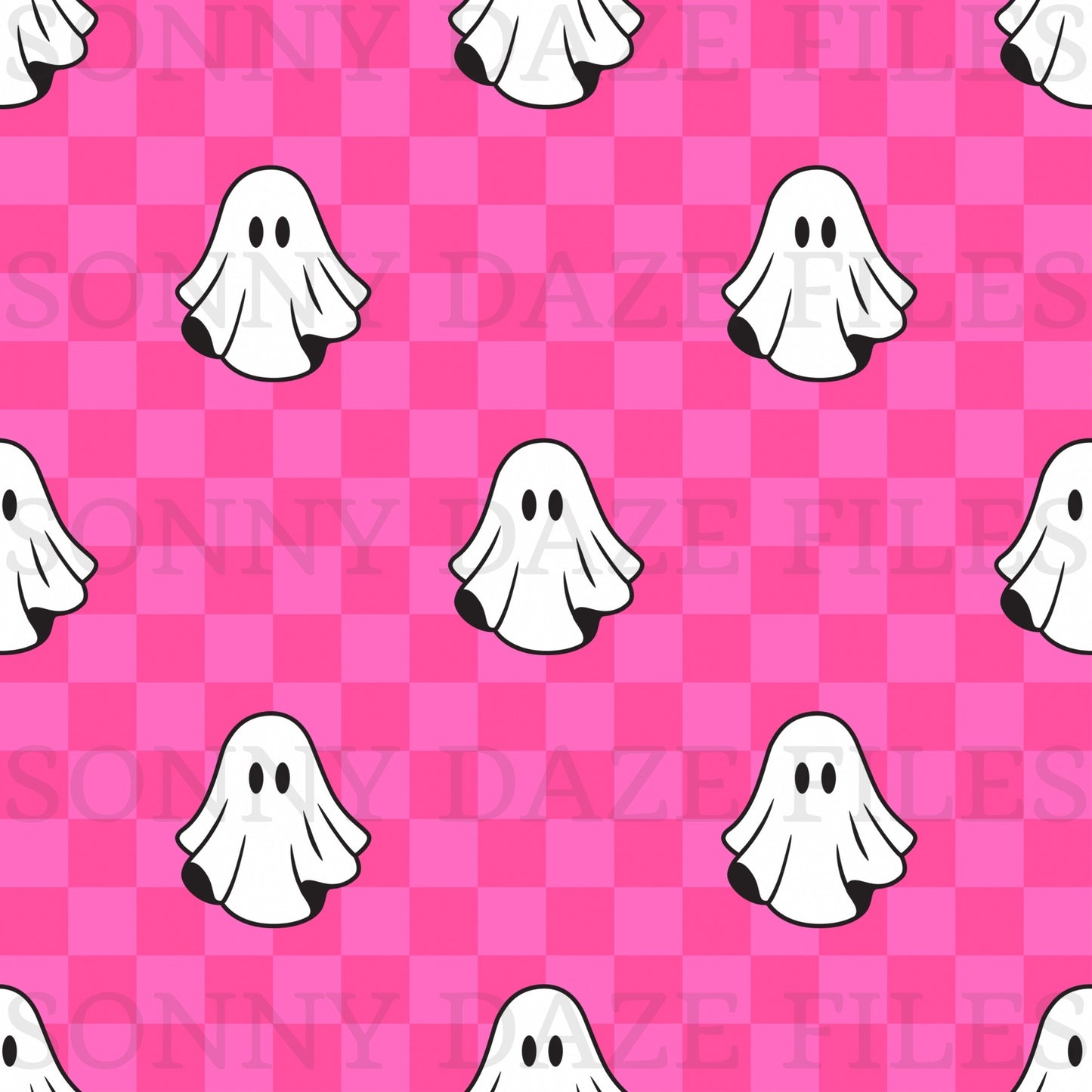Pink Checkered ghost