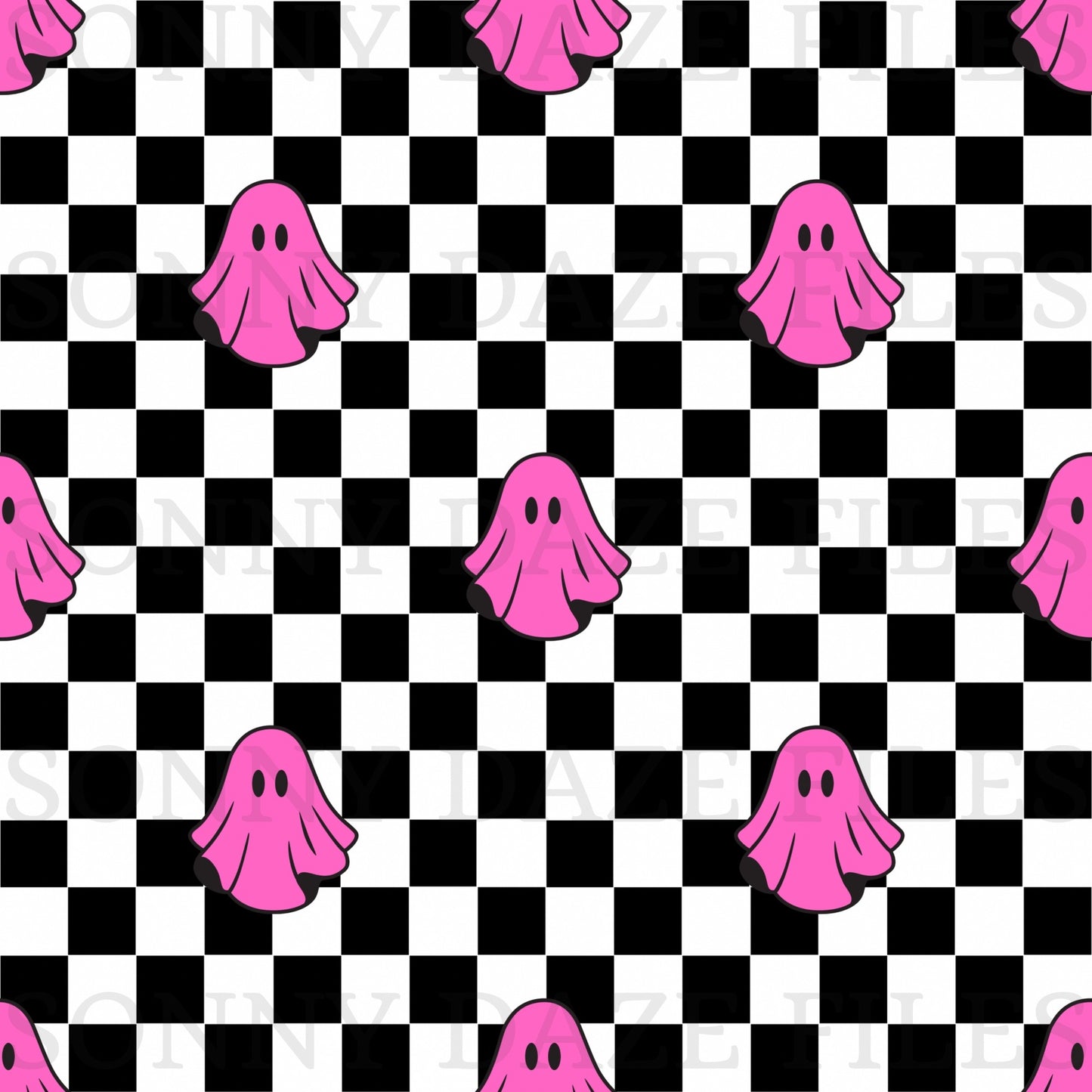 Pink Checkered ghost