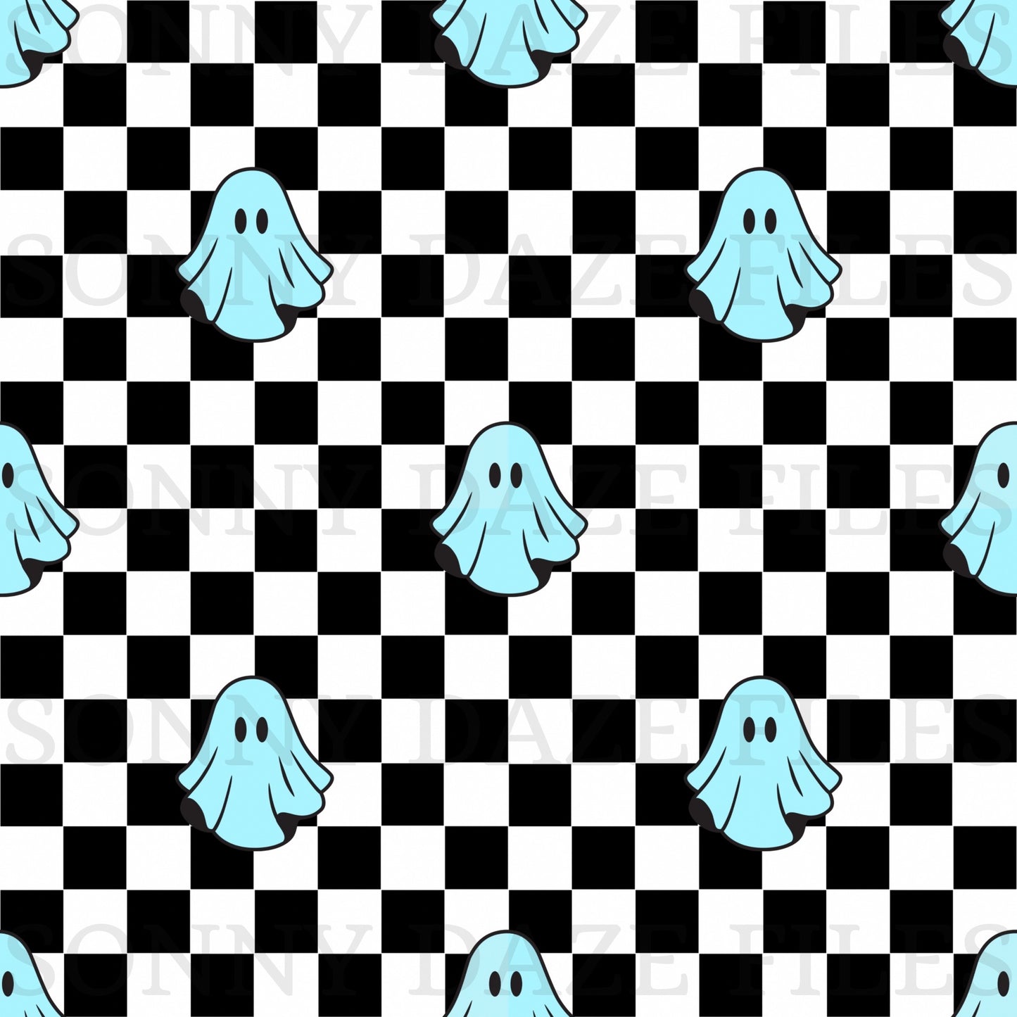 Blue Checkered ghost