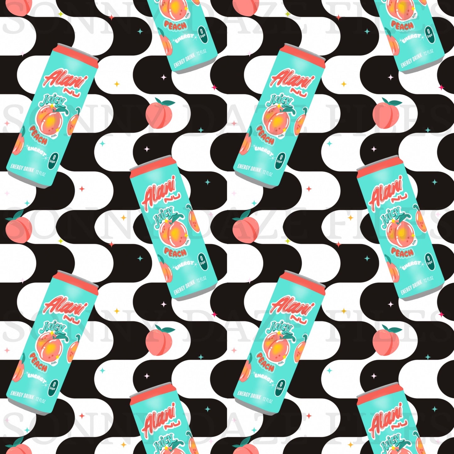 Peach energy drink