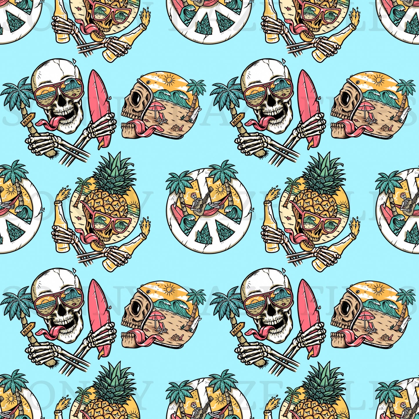 Surfer skull