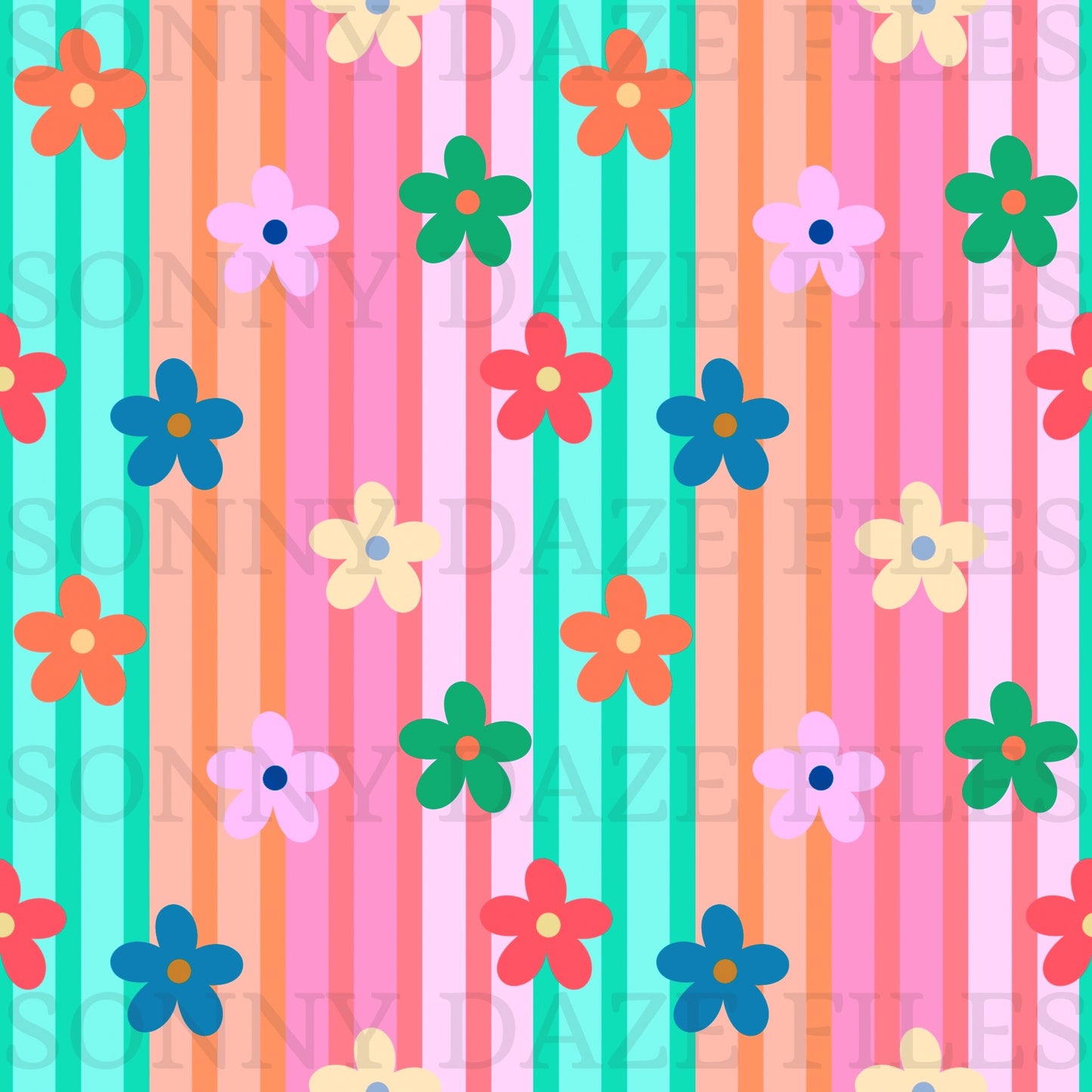 Floral stripes