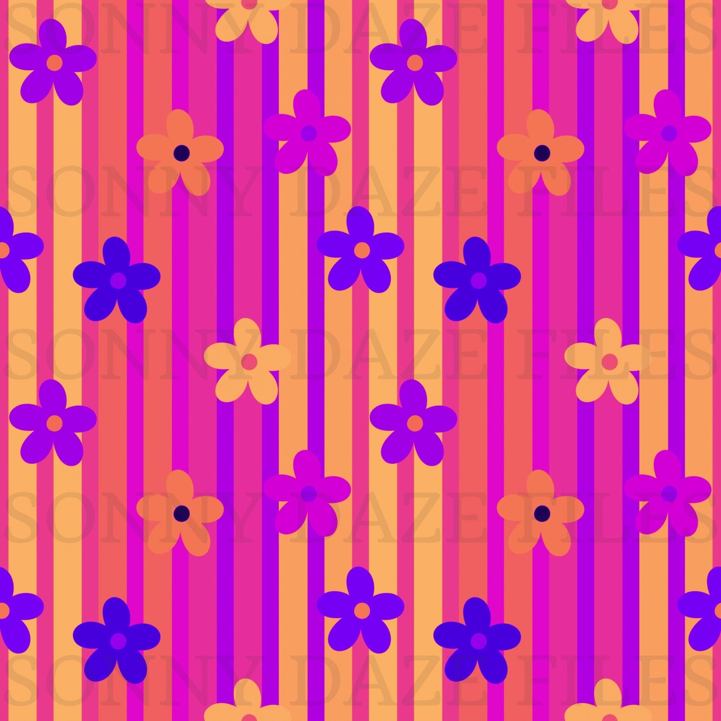 Floral stripes