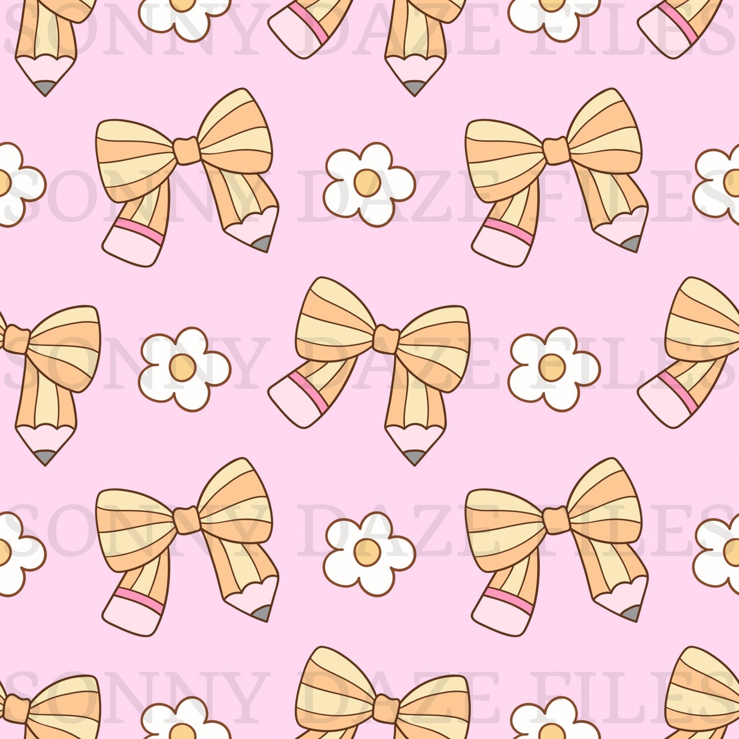 School Pencil bows