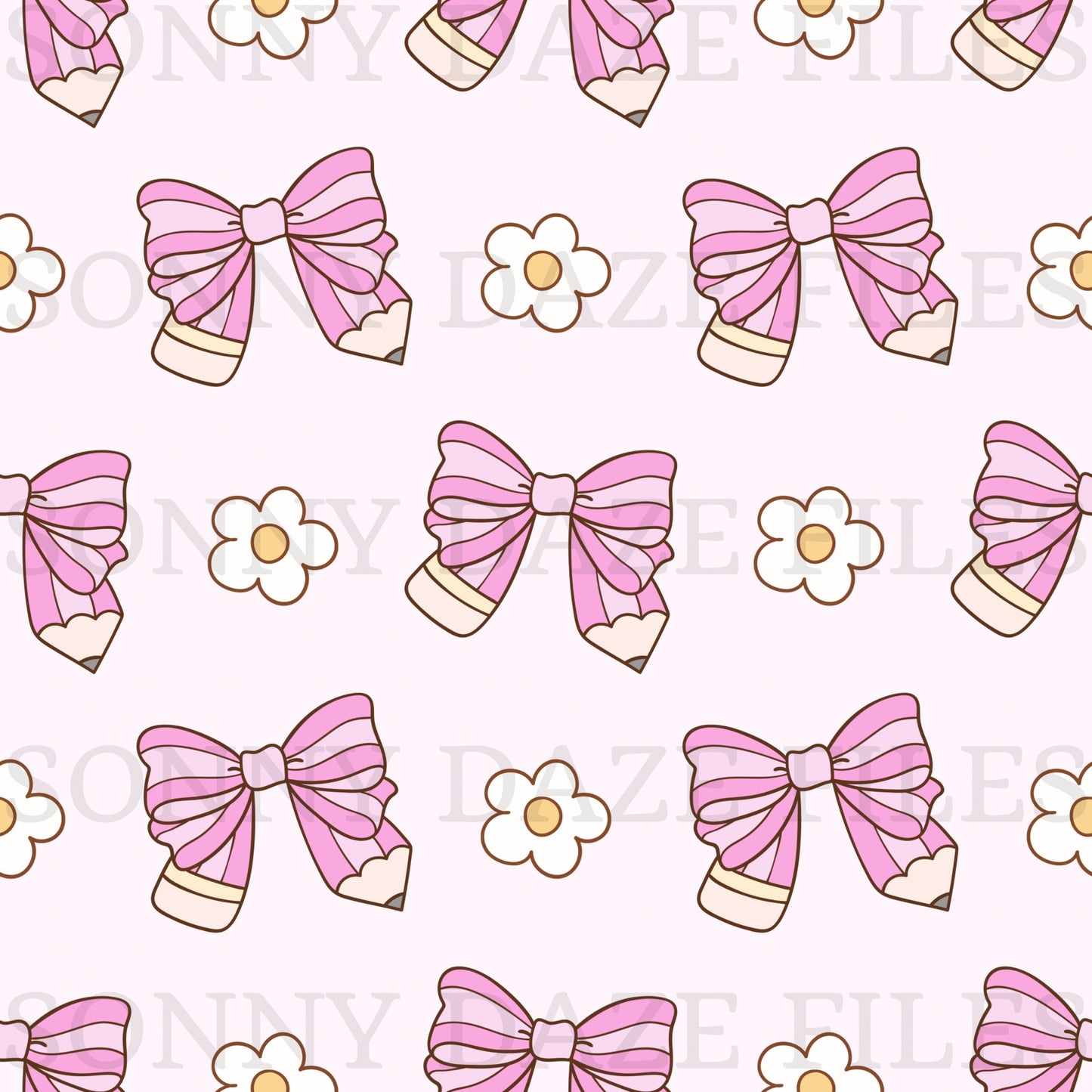 School Pencil bows