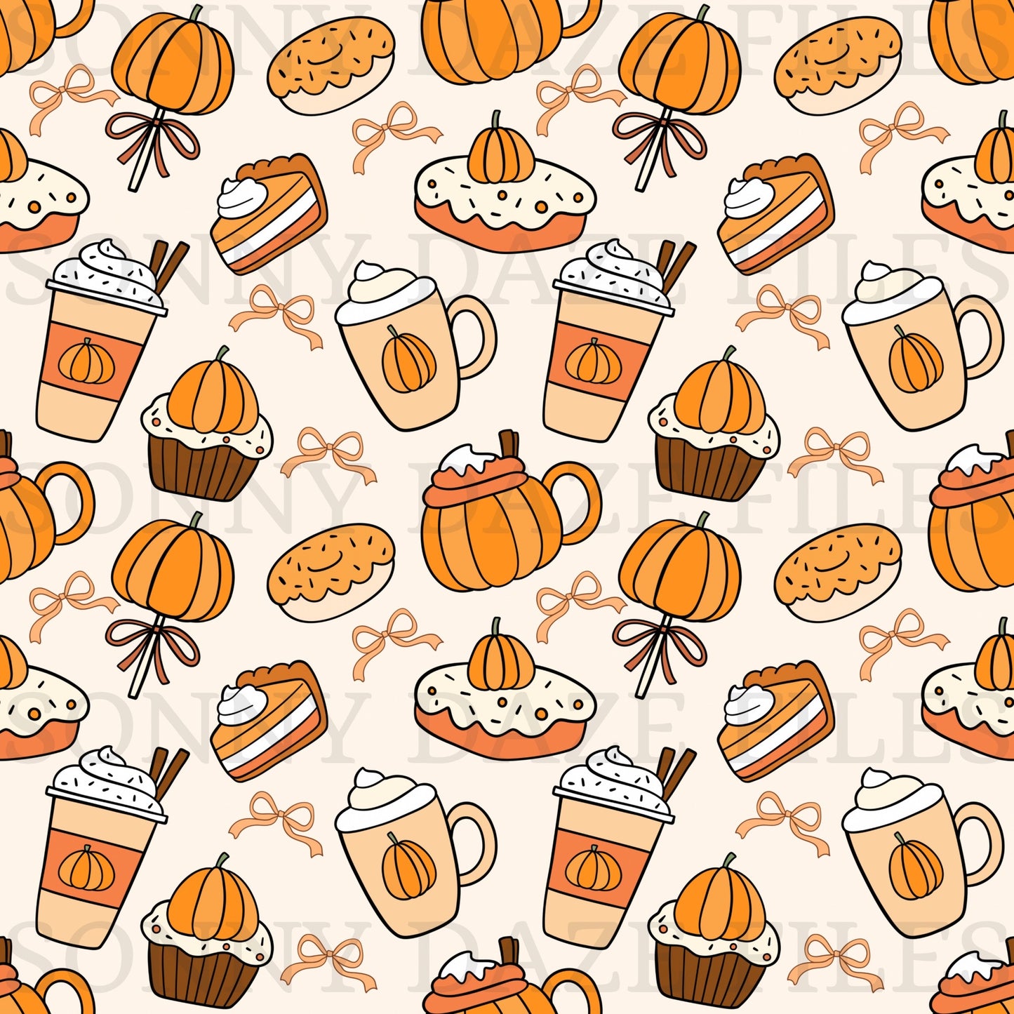 Pumpkin everything with bows