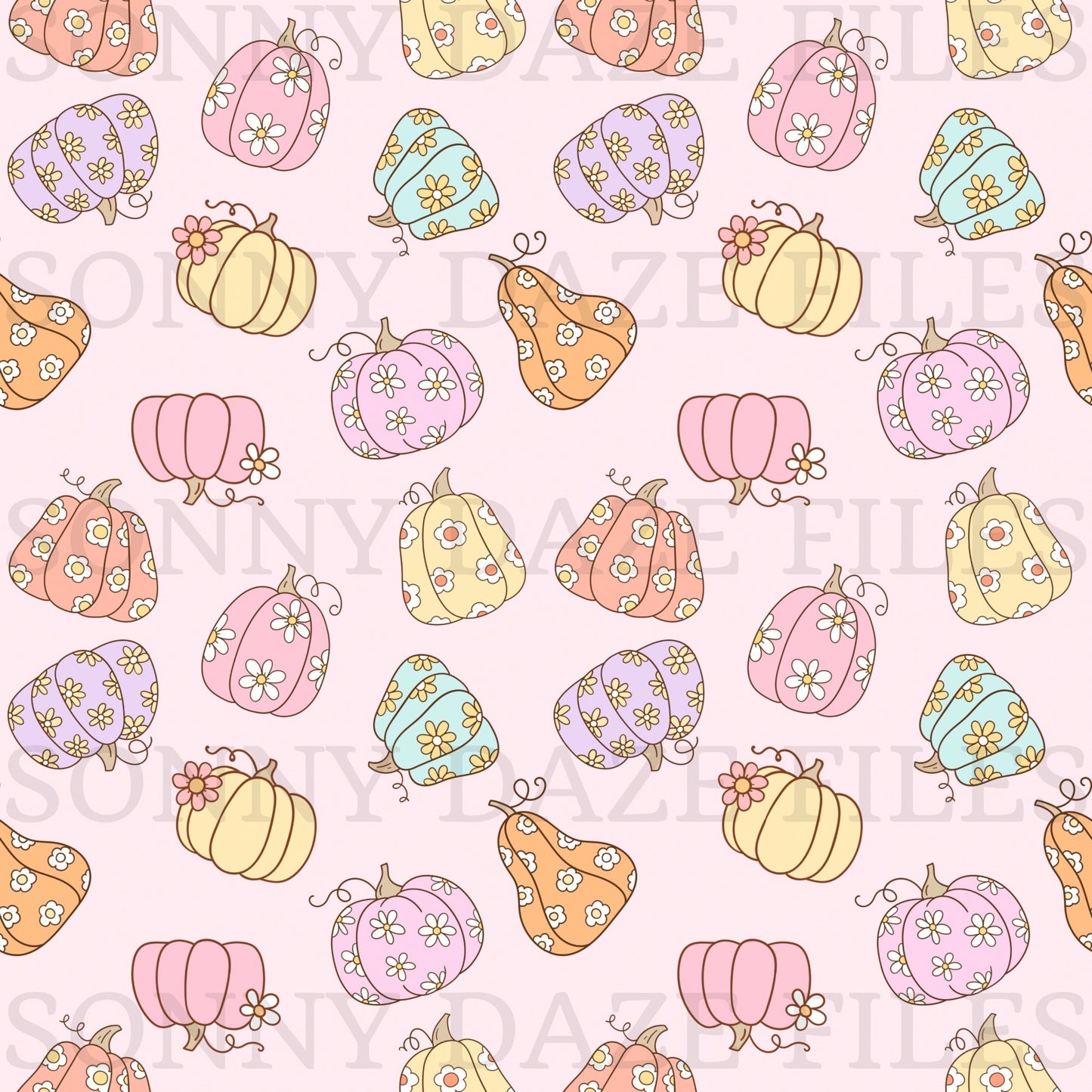 Floral pumpkins